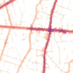 Daytime road noise heatmap for BS16 4FE