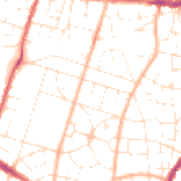 Daytime road noise heatmap for BS16 4JJ