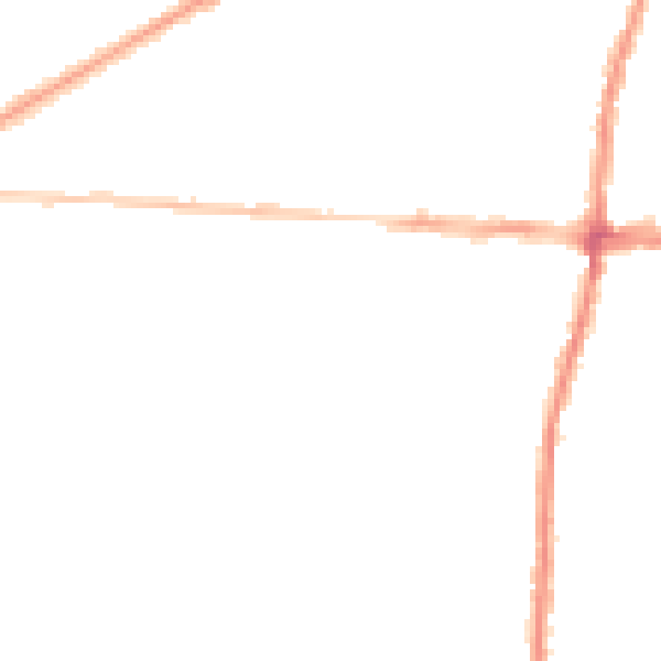 Night-time road noise heatmap for BS16 4LU