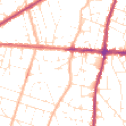 Daytime road noise heatmap for BS16 4LX