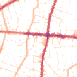 Daytime road noise heatmap for BS16 4NE