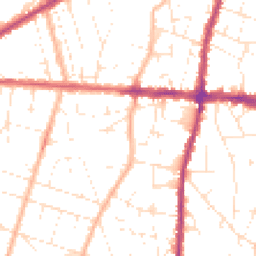 Daytime road noise heatmap for BS16 4NJ