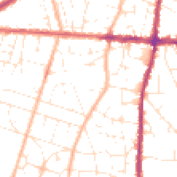 Daytime road noise heatmap for BS16 4NN