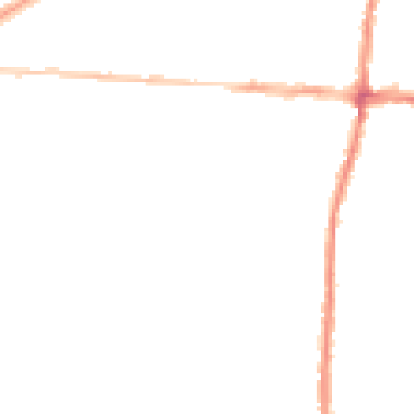 Night-time road noise heatmap for BS16 4NN