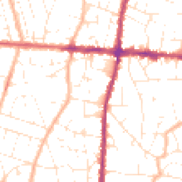 Daytime road noise heatmap for BS16 4NR