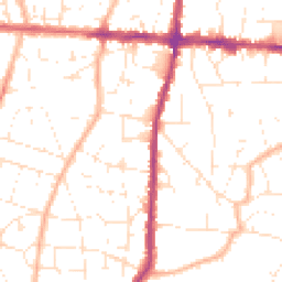Daytime road noise heatmap for BS16 4NT