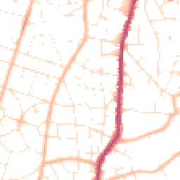 Daytime road noise heatmap for BS16 4PP