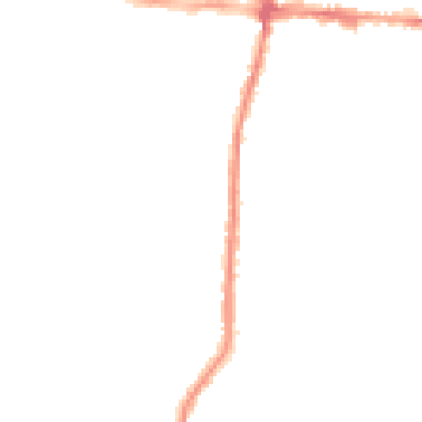 Night-time road noise heatmap for BS16 4PS