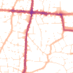 Daytime road noise heatmap for BS16 4QE