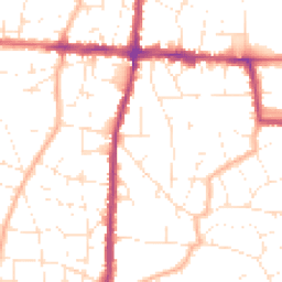 Daytime road noise heatmap for BS16 4QJ
