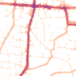 Daytime road noise heatmap for BS16 4QS