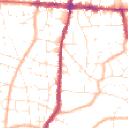 Daytime road noise heatmap for BS16 4RA