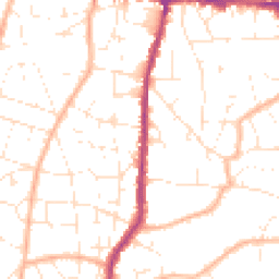 Daytime road noise heatmap for BS16 4RB
