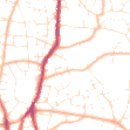 Daytime road noise heatmap for BS16 4RW