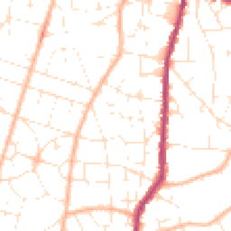 Daytime road noise heatmap for BS16 4SA