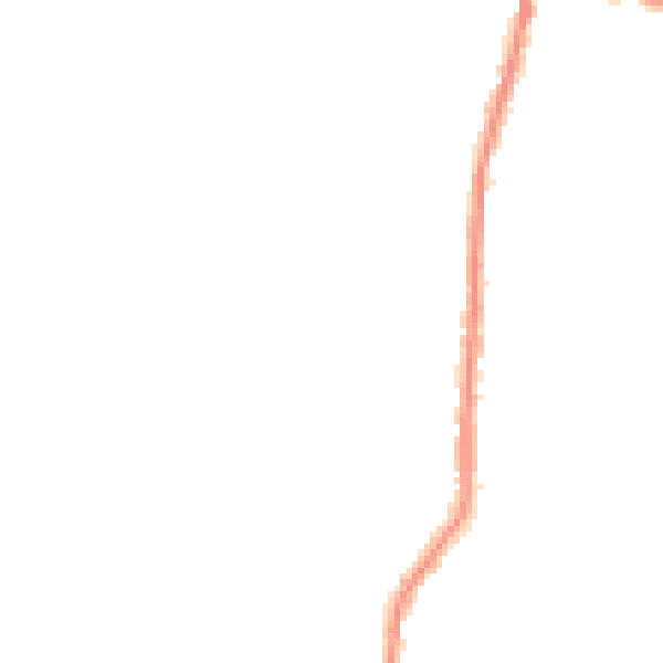 Night-time road noise heatmap for BS16 4SA