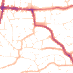 Daytime road noise heatmap for BS16 4SQ