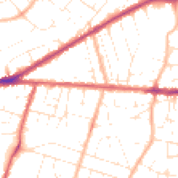 Daytime road noise heatmap for BS16 5AH