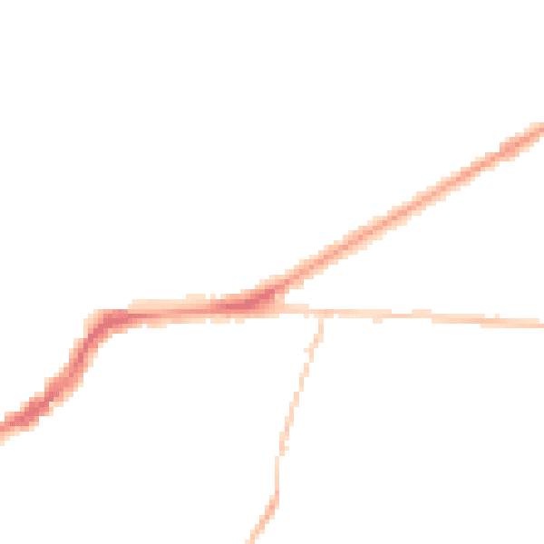 Night-time road noise heatmap for BS16 5AS
