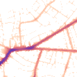 Daytime road noise heatmap for BS16 5AZ