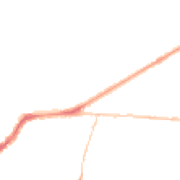 Night-time road noise heatmap for BS16 5AZ