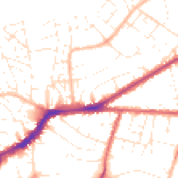 Daytime road noise heatmap for BS16 5BL