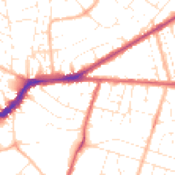 Daytime road noise heatmap for BS16 5BY