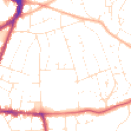 Daytime road noise heatmap for BS16 5FE