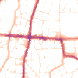 Daytime road noise heatmap for BS16 5FP