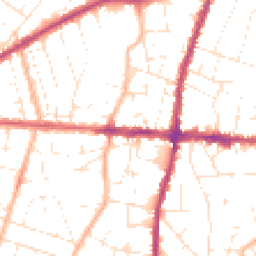 Daytime road noise heatmap for BS16 5HE