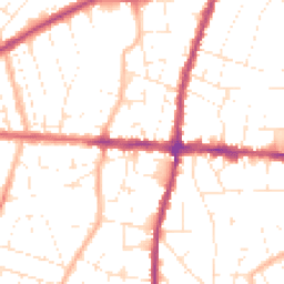 Daytime road noise heatmap for BS16 5HF