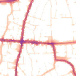Daytime road noise heatmap for BS16 5JR