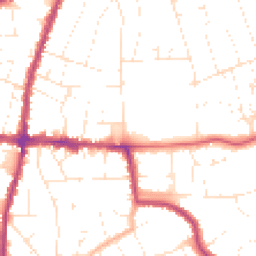 Daytime road noise heatmap for BS16 5LB