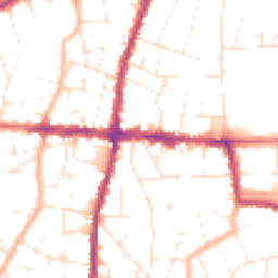 Daytime road noise heatmap for BS16 5NU