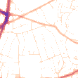 Daytime road noise heatmap for BS16 5PP
