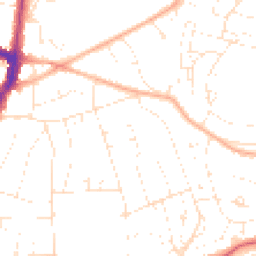 Daytime road noise heatmap for BS16 5PR