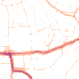 Daytime road noise heatmap for BS16 5QS