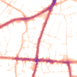 Daytime road noise heatmap for BS16 5SD