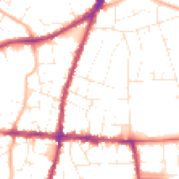 Daytime road noise heatmap for BS16 5SS