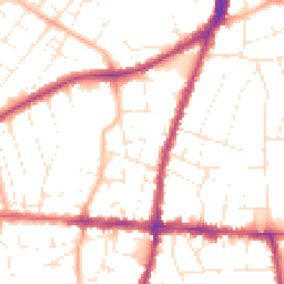 Daytime road noise heatmap for BS16 5TD
