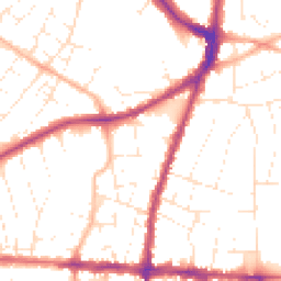 Daytime road noise heatmap for BS16 5TG