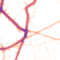 Daytime road noise heatmap for BS16 6AD