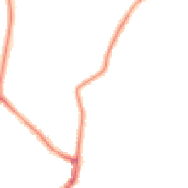 Night-time road noise heatmap for BS16 6BG
