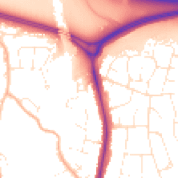 Daytime road noise heatmap for BS16 6BJ