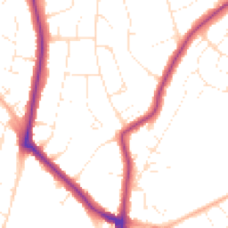 Daytime road noise heatmap for BS16 6DP