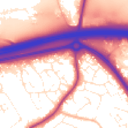 Daytime road noise heatmap for BS16 6FF