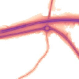 Night-time road noise heatmap for BS16 6FF