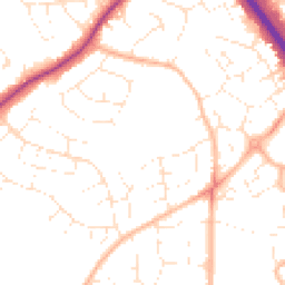 Daytime road noise heatmap for BS16 6FG