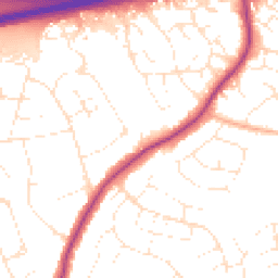 Daytime road noise heatmap for BS16 6FH