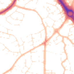 Daytime road noise heatmap for BS16 6FR
